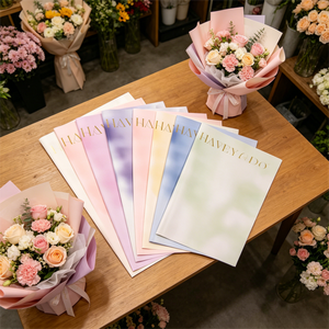 Matériau d'emballage pour bouquets de fleurs en plastique OPP durable résistant aux déchirures, papier d'emballage pour fleurs - Product Image 2