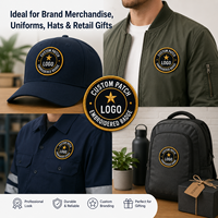 Écussons brodés personnalisés, badges logo OEM ODM, thermocollants pour vêtements, chapeaux, sacs, packs de vente au détail, fournisseur