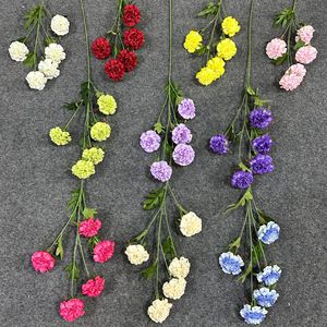 Flores Artificiales de Seda YLGY Scabiosa, Decoraciones para Bodas, Arreglos para Piso, Moldeado por Inyección, Ecológicas - Product Image 2