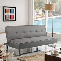 Günstiges Schlafsofa: Modernes Wohnzimmermöbel, Luxus-Eckschlafsofa, Verwandlungsfähiges Leder-Klappsofa