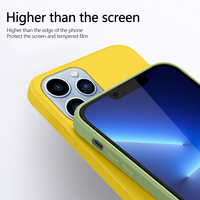 Coque de téléphone portable en silicone mat de 1,5 mm d'épaisseur, coque en TPU souple et colorée pour iPhone 18 17 16 15 14 13 12 11