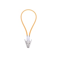 Chaîne en plastique de couleurs assorties avec clip en acier inoxydable Porte-bavoir dentaire