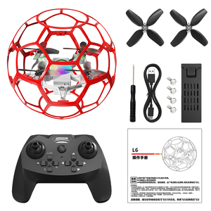 Drone de football sans balais SJY-L6, quadricoptère RC anti-chute avec <span class=keywords><strong>cage</strong></span> de protection, retournements 3D, maintien d'altitude, 11 min d'autonomie de vol, jouet cadeau - Product Image 1
