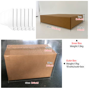 4 6 8 packs de sacs en acrylique transparent Organisateur d'étagères Séparateurs de sacs à main Vêtements Chandails Rangement Placard Organisation Étagères - Product Image 5