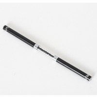Pinceau professionnel double tête pour nail art, manche noir orné de strass, stylo liner double extrémité pour gel UV, outils de manucure