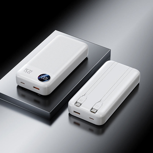 สินค้าขายส่งยอดนิยมปี 2026 พาวเวอร์แบงค์บางเฉียบ ความจุ 20000mAh สายในตัว 2 เส้น รองรับ PD 22.5W ชาร์จเร็ว พกพาสะดว<span class=keywords><strong>ก</strong></span> สำหรับใช้งาน<span class=keywords><strong>ก</strong></span>ลางแจ้ง - Product Image 5