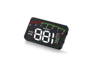 कार ओसीडी 2 कॉम्पैक्ट हेड अप डिस्प्ले गेज स्मार्ट मीटर फ्रंट विंडस्क्रीन एचडी प्रोजेक्टर पर ड्राइविंग डेटा प्रदर्शित करता है। - Product Image 3