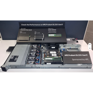 HPE ProLiant แร็คเซิร์ฟเวอร์1U Gen12 DL320ของแท้ใหม่ Intel Xeon 6 4TB 10x2 DDR5 5/12x3.5in จัดเก็บรองรับ PCIe 5.0 GPU - Product Image 2