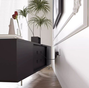 Ensemble <span class=keywords><strong>Table</strong></span> Basse et Meuble TV Nordique en <span class=keywords><strong>Bois</strong></span>, Design Moderne Noir et Blanc, Économique et Abordable pour Salon - Product Image 4