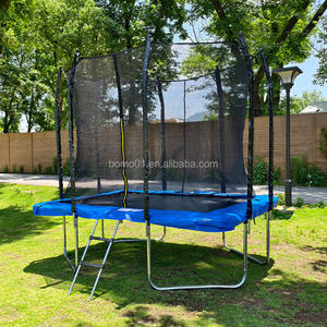 Trampoline Zoshine pour grands garçons, extérieur, avec couverture de ressort en PVC robuste, filet de sécurité, design écologique et panier de <span class=keywords><strong>basket</strong></span>-ball - Product Image 3
