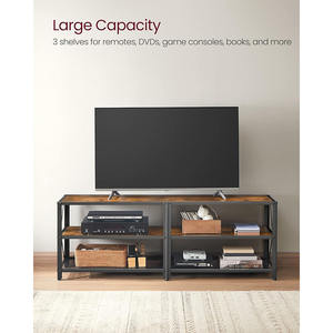 <span class=keywords><strong>ชั้น</strong></span><span class=keywords><strong>วาง</strong></span><span class=keywords><strong>ทีวี</strong></span>สีน้ำตาลแบบชนบทพร้อมกรอบเหล็กกว้าง55.1นิ้ว<span class=keywords><strong>ชั้น</strong></span><span class=keywords><strong>วาง</strong></span><span class=keywords><strong>ทีวี</strong></span>สำหรับห้องนั่งเล่นห้องนอน - Product Image 2