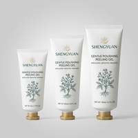 Gel exfoliant doux bio-fermenté végétalien, polisseur naturel pour le visage, affine le grain de peau, illumine les peaux ternes, soin nettoyant pour la peau, fabricant OEM