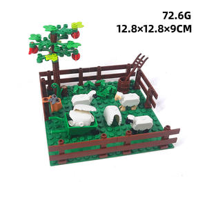 Set de Bloques de Construcción Escena de Granja con Ovejas, Perros y Animales, Compatible con Cualquier Marca, Juguete Educativo DIY para Niños, Incluye Placa Base IQFUN - Product Image 4