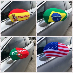 Housse de rétroviseur de <span class=keywords><strong>voiture</strong></span> élastique personnalisée avec drapeaux des États-Unis, du Canada et du Mexique, décoration de rétroviseur de <span class=keywords><strong>voiture</strong></span> pour la Coupe du Monde de football 2026, vente chaude - Product Image 5