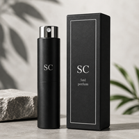 Flacon de parfum miniature vide de 5 ml et 10 ml, vaporisateur de parfum portable avec étui en cuir grainé