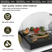 Couverture de cuisinière à gaz Support de rangement pour cuisine Support de poêle à gaz Support de poêle électromagnétique Support de pot Organisation de rangement pour comptoir
