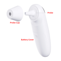 Nouveau Thermomètre Frontal et Auriculaire Multifonctionnel Sans Contact, Thermomètre Numérique Infrarouge pour le Corps Humain, les Objets et les Animaux