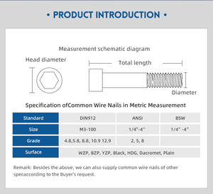 स्टेनलेस स्टील हेक्स सॉकेट हेड कैप बोल्ट समुद्री उपयोग के लिए एम 16 स्टेनलेस स्टील हेक्स सॉकेट हेड कैप बोल्ट समुद्री ग्रेड हेक्स बोल्ट - Product Image 3