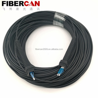 Kabel Patch Fiber Optik LC ke LC DX dengan Konektor Boot NSN untuk Nokia