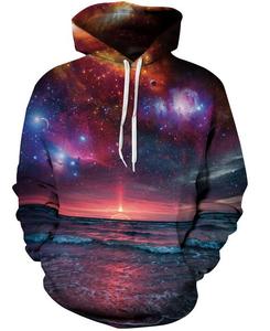 Felpe con Cappuccio Unisex Personalizzate Serie Via Lattea, Stampa 3D Spaziale, Casual, per Uomo e Donna - Product Image 3