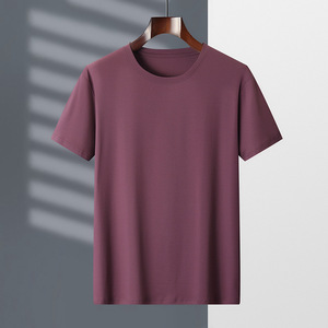 Camiseta de manga corta <span class=keywords><strong>sin</strong></span> planchar antiarrugas para hombre Camiseta de cuello redondo con base de hielo para hombre - Product Image 2