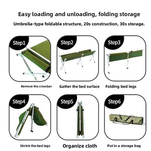 <span class=keywords><strong>Lit</strong></span> <span class=keywords><strong>de</strong></span> camping pliant en alliage d'aluminium <span class=keywords><strong>ultra</strong></span>-léger pour l'extérieur - Product Image 3