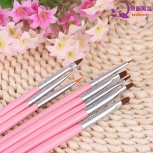 Kit de stylos de nail art français pour photothérapie, pinceaux à cristaux sculptés, pour dessin de lignes, liner à virole nylon ondulée, kit de manucure professionnel - Product Image 5