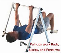 Portable Pull-up Bar Fitness Machine Travail Dos Biceps et Avant-Bras Musculation Entraînement Push-Pull 5 Minutes