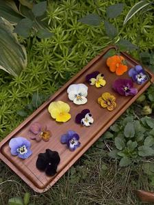 Viola del pensiero fiori secchi naturali fiori secchi decorazione del viso in rilievo, occhi angolo adesivi, segnalibri - Product Image 4