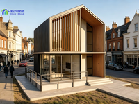 88 ㎡   Villa modulaire simple et pratique, maison préfabriquée mobile, option solaire, avec salle de bain