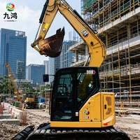 Excavatrice à queue zéro d'occasion Cat 308CR 8,5 tonnes modèle 2022 certifiée EPA CE pour travaux municipaux