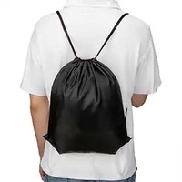 Sac à cordon personnalisé avec logo, en polyester recyclé imperméable 210D, avec poignée en corde, pour une utilisation sportive en plein air