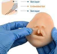 Modèle de fente labiale en silicone souple Simulateur de formation de suture de fente labiale 3D Modèle buccal Affichage de l'éducation des étudiants en médecine