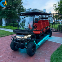 Voiturette de golf électrique chinoise Robetaa abordable 6 places 72V au lithium, personnalisable et confortable