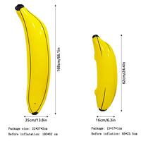 Banane gonflable JQ 2024 de haute qualité, 70 pouces, géante, jaune, en tissu non tissé, pour la danse du ventre, les événements, les fêtes, accessoires de banane