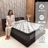 Matelas hybride orthopédique à ressorts ensachés de 12 pouces avec 7 zones de confort pour le soulagement de la colonne vertébrale, livré en boîte - Colchones Materasso
