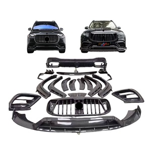 Kits de lèvres en fibre de carbone Grilles de voiture Accessoires de pare-chocs Bodykit pour <span class=keywords><strong>Mercedes</strong></span> Benz <span class=keywords><strong>GLS</strong></span> Class GLS63 X167 <span class=keywords><strong>AMG</strong></span> Mise à niveau vers MSY Body Kit - Product Image 1