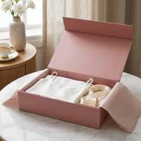 Boîte à robe CMS en carton rigide pliable, recyclable, avec logo UV personnalisé, fermeture magnétique, emballage en papier vide de luxe
