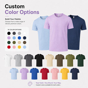 เสื้อยืดโลโก้สั่งทำ 190GSM ผ้าไลโอเซลล์ คอตตอน สแปนเด็กซ์ เนื้อผ้านุ่มพิเศษ ยืดได้ 4 ทิศทาง ขายส่ง เสื้อยืดเปล่าคุณภาพพรีเมียม ไซส์ XS-6XL สีลาเวนเดอร์ - Product Image 3