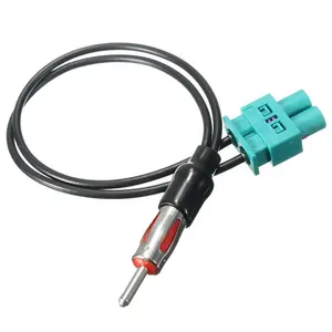 Dubbele Fakra Connector Naar Din Stekker Radio Antenne Adapter Coaxiale Kabel Voor Auto