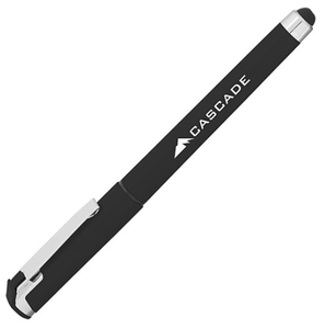 Bolígrafo de Gel con Logotipo Personalizado Cali, Tacto Suave, Retráctil, Empuñadura de Goma, Punta Mediana, Tinta Negra, Impresión en Pantalla, Promocional, Venta al Por Mayor - Product Image 4