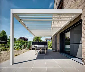 Bahçe modern biyoiklim pergolas ve çardaklar açık 9 metrekare 3x3 5x5 5x3 lüks bahçe çardağı aluminum alüminyum