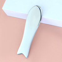 Grattoir Gua Sha en acier inoxydable anti-rides, masseur de drainage lymphatique, outil de beauté pour le modelage du visage à bords lisses