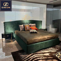 Cadre Luxe Moderne Dernier Design Lumière Deux Personne King Queen size Luxe Italien Marier Complet Lit De Chambre De Luxe