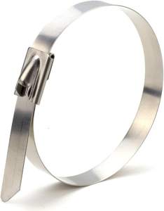 Attaches autobloquantes en acier inoxydable résistantes aux hautes températures pour l'intérieur et l'extérieur Attaches de câble durables - Product Image 1