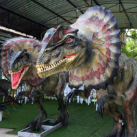 Robot dinosaure animatronique géant haute simulation de Chine pour parc à dinosaures, costumes de dinosaures personnalisés