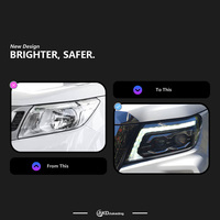 Feux de voiture pour Nissan Navara, projecteur de phare, lentille 2015-2021 NP300, signal dynamique, phare avant Frontier, phares LED, DRL automatique