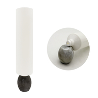Tube cosmétique blanc souple avec embout unique en forme d'étoile, distributeur de produits cosmétiques en forme de fleur, emballage avec capuchon à bille marbrée