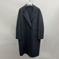 Manteau en cachemire et laine double face pour femme, 10% cachemire, 90% laine, ceinturé, double boutonnage, court, pour l'automne et l'hiver