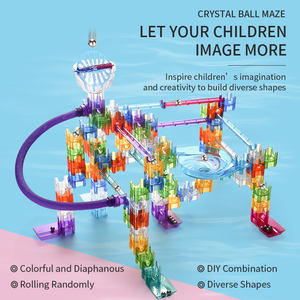 Nuovo <span class=keywords><strong>Gioco</strong></span> Educativo per Bambini Labirinto con Sfera di Cristallo Set di Costruzioni Modello di Pista - Product Image 4